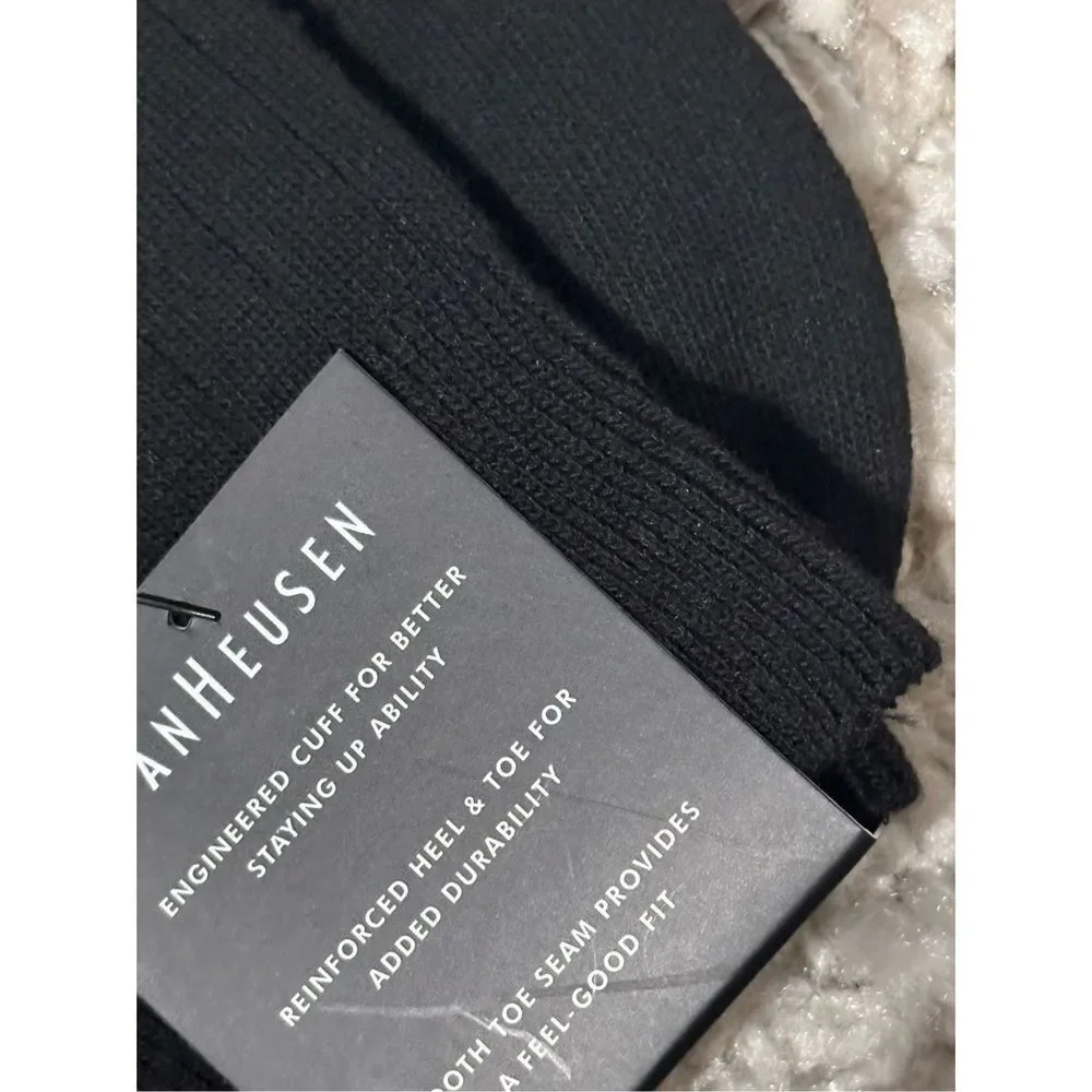 New with tags Van Heusen‎ Mens Black Dress Socks Size 6-12.5 black
